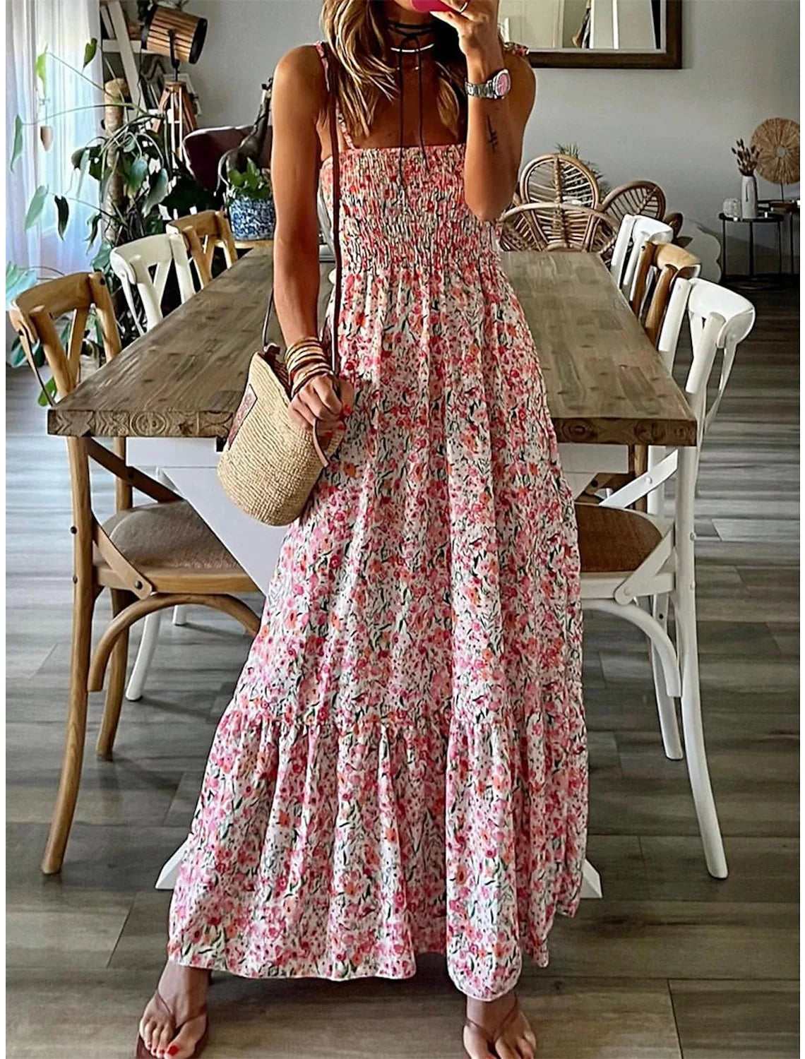 Summer Fashion Sling Maxi Dress