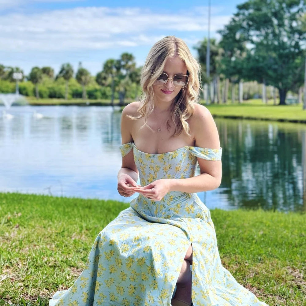 Trendy Green Long Lace Up Beach Dress