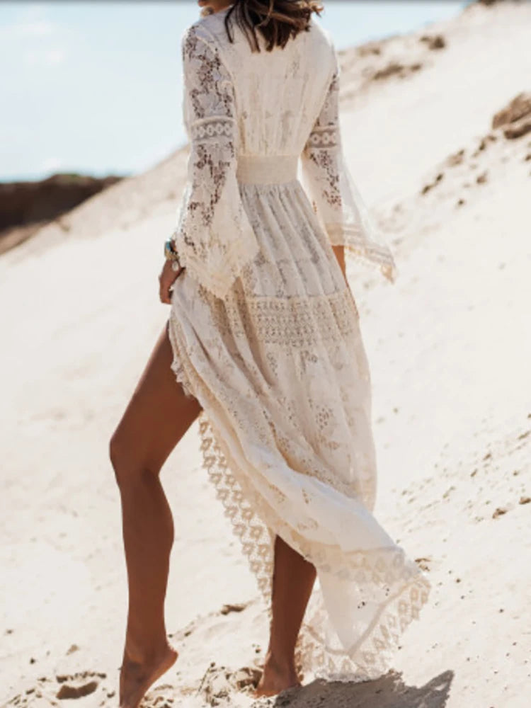 Elegant Lace Maxi Dress