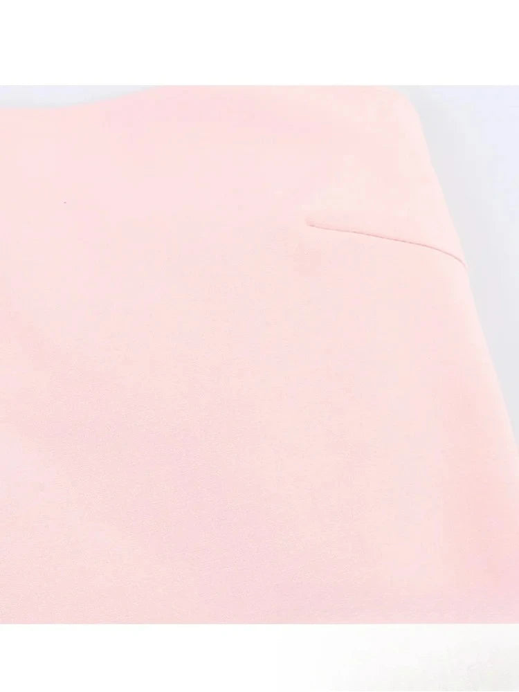 Vintage Pink Straight-Leg Jumpsuit