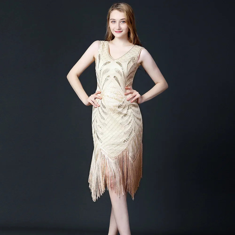 Vintage Streetwear Party Club Stage Show Luxury Bling Dress