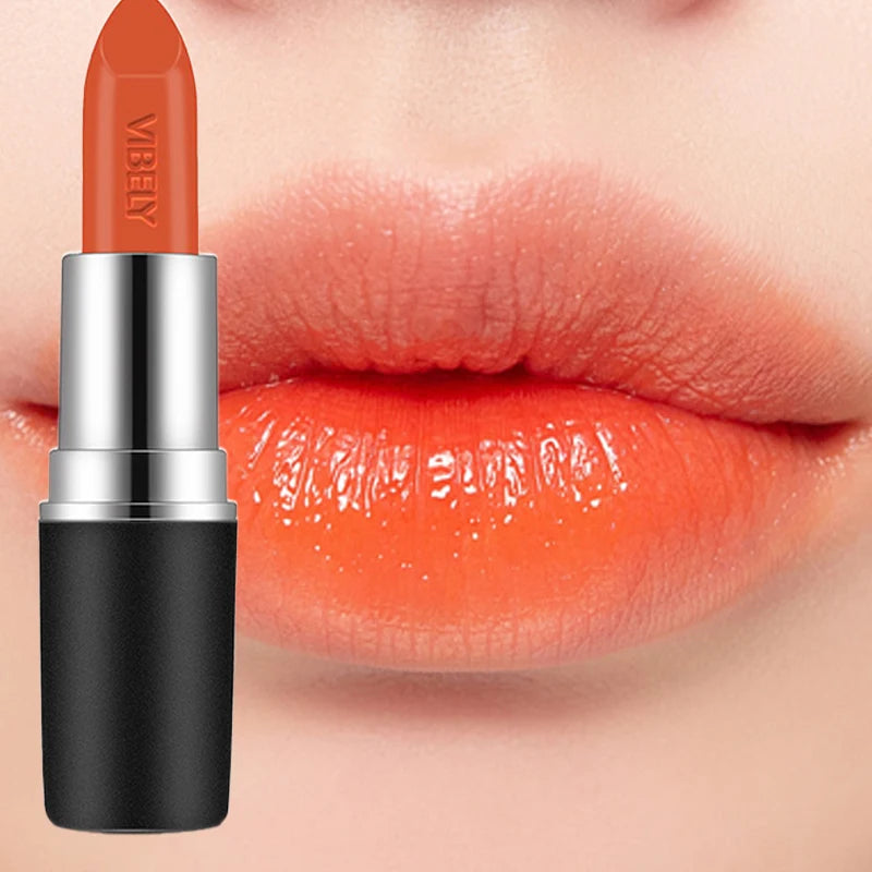 Frosted Velvet Matte Lipstick – 29 Bold Shades, Waterproof & Non‑Fading