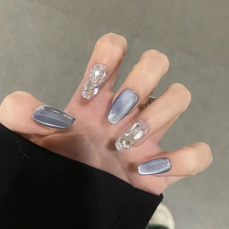 24Pcs Pink Ballet Fake Nails
