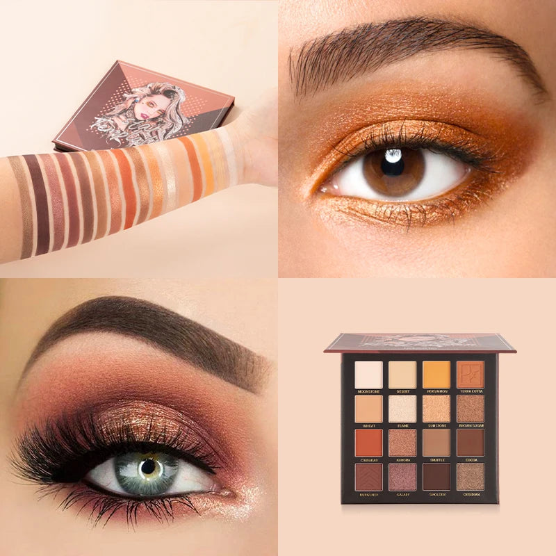 All-in-One Eyeshadow & Body Art Palette – Matte, Shimmer, Highlight & Blush, Waterproof