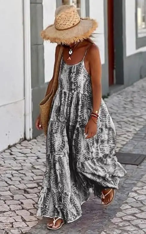 Sexy Printed Bohemian Long Dress