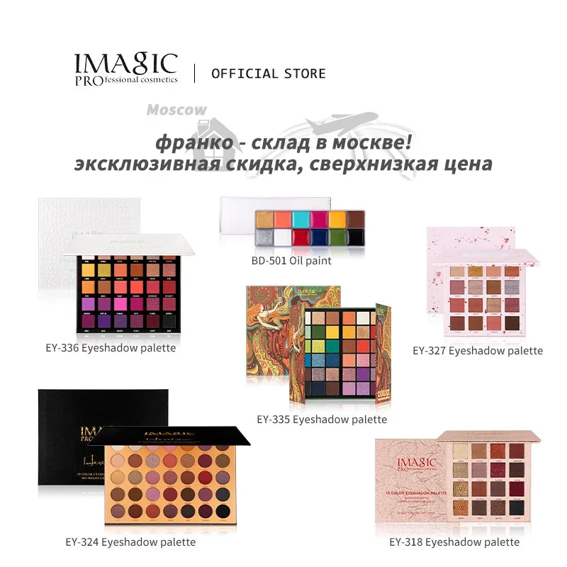 All-in-One Eyeshadow & Body Art Palette – Matte, Shimmer, Highlight & Blush, Waterproof