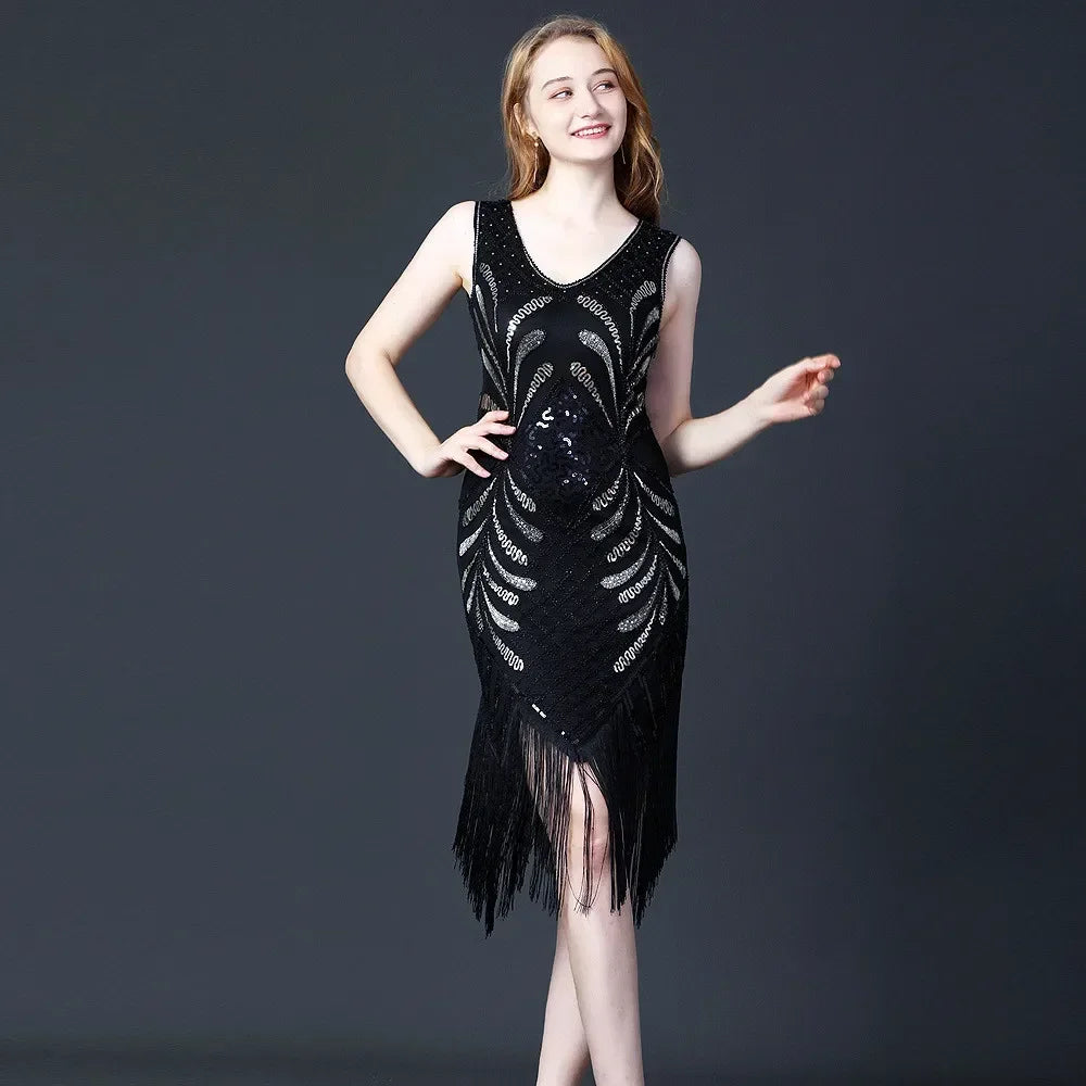 Vintage Streetwear Party Club Stage Show Luxury Bling Dress