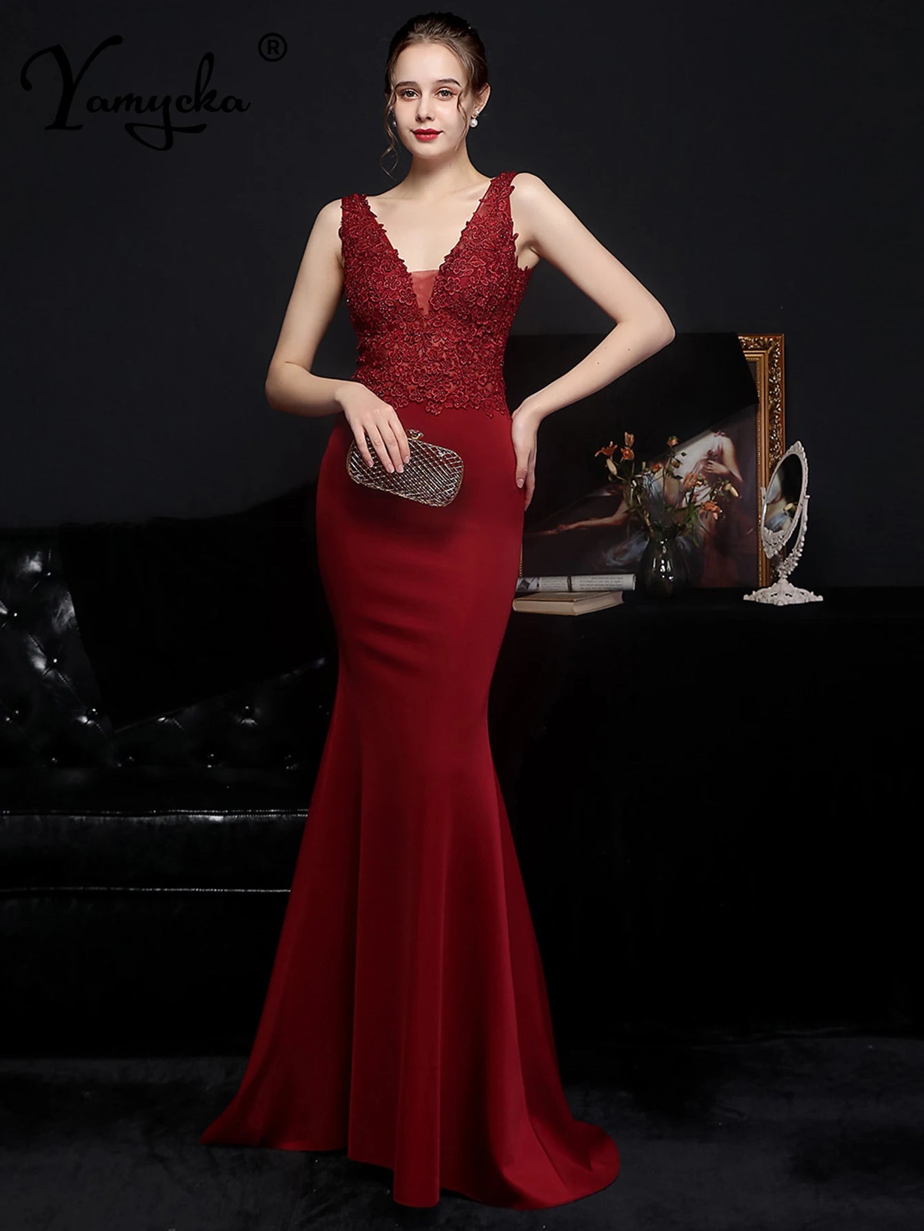Sexy Elegant Luxury Evening 2026 Rhinestone Prom Party Dresses