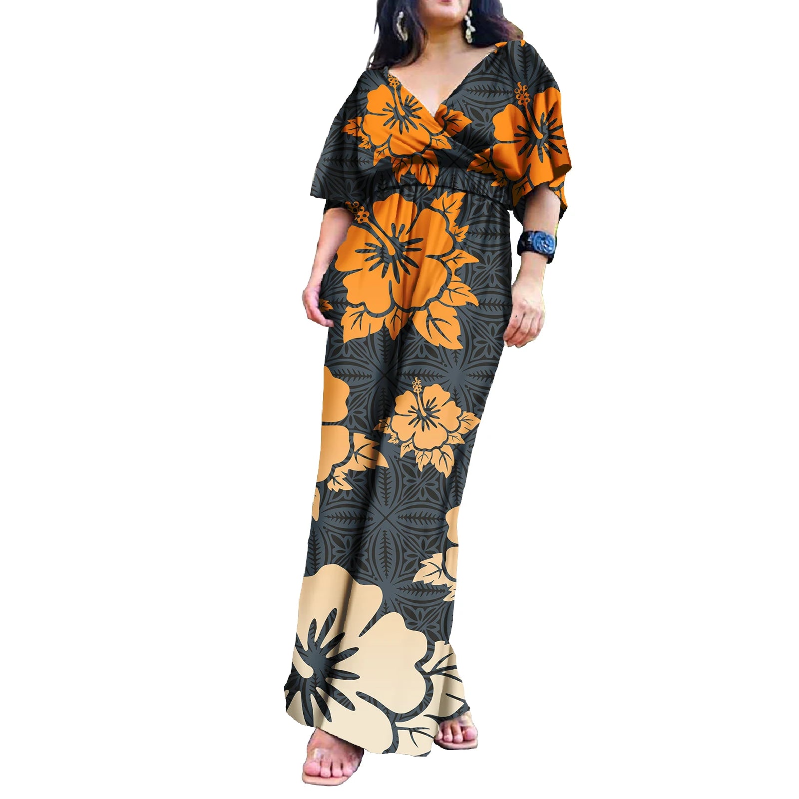Island Style Hawaii Floral  Polynesian Jumpsuits