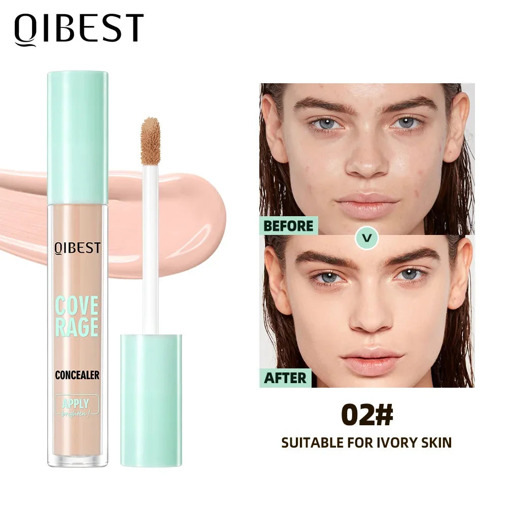 QIBEST Liquid Foundation Cream For High Coverage
