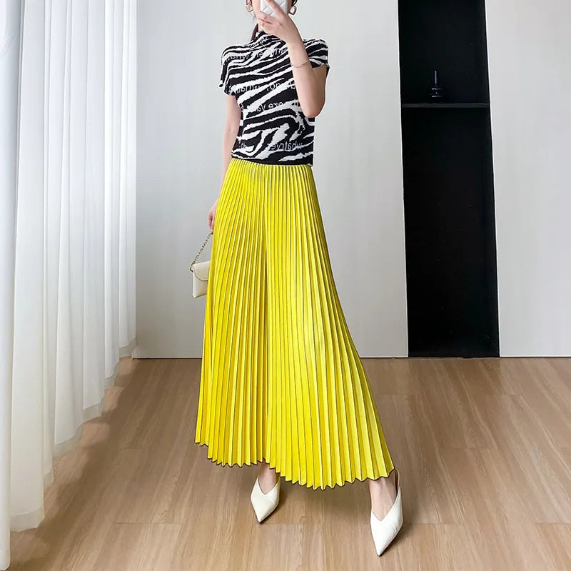 Summer High-End Wide Leg Skirt Pants