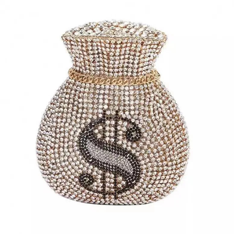 Fashion wallet brocade Crystal Bags Purse