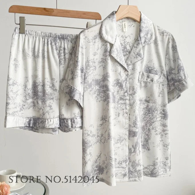 Spring Summer 2PCS Pajamas