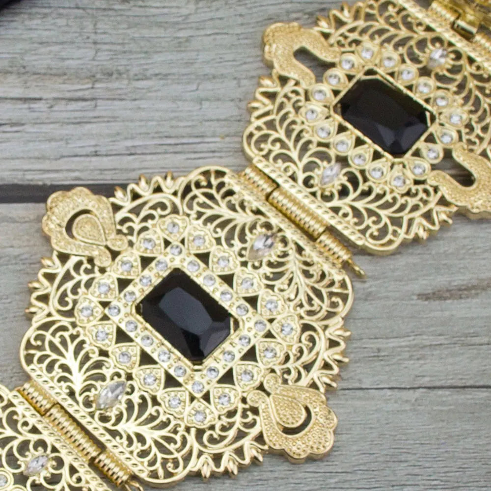 Moroccan Bride Tassel Straps Rope Waist Chain Chic Alloy Belt