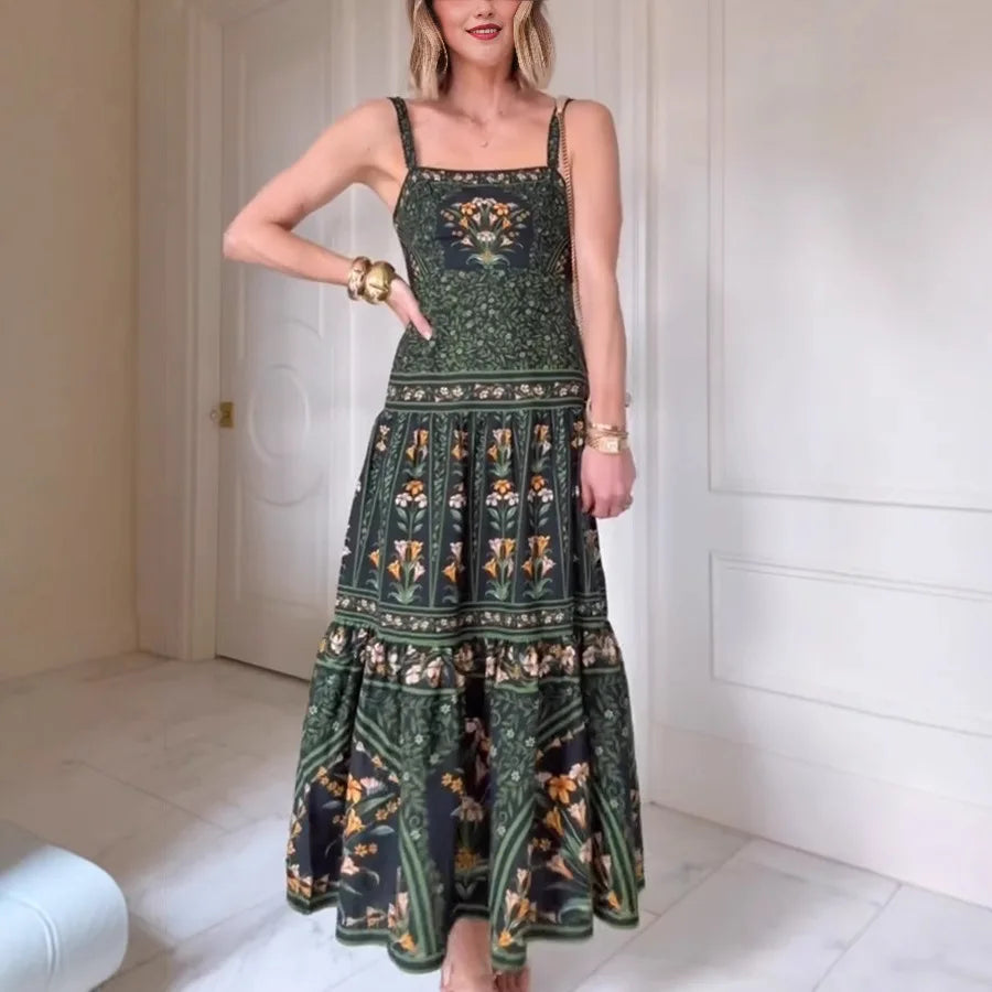 Boho Sling Long Dress