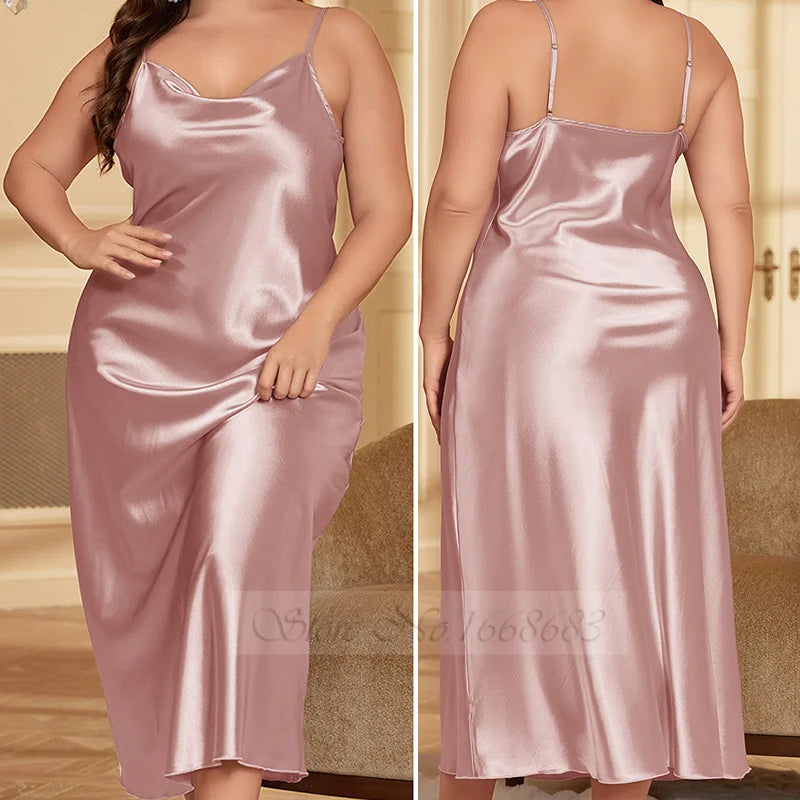 Summer New Satin Chemise Sleepwear