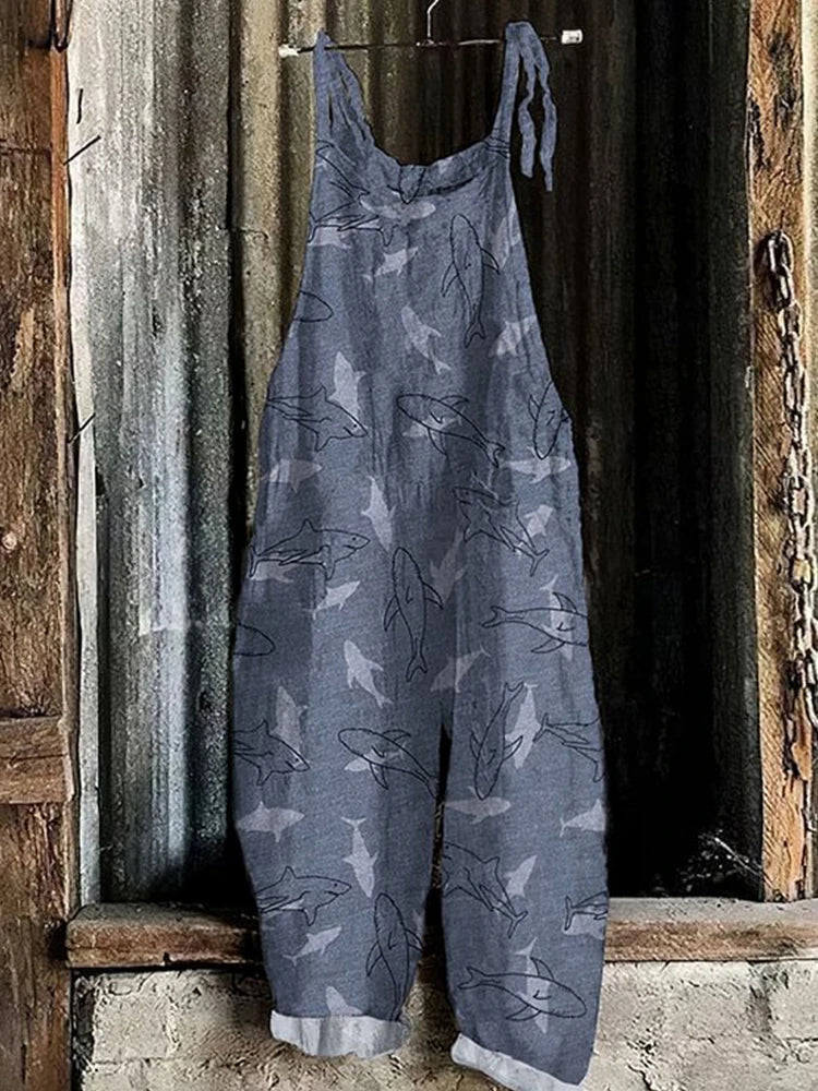 Loose Adjustable Suspension Jumpsuit