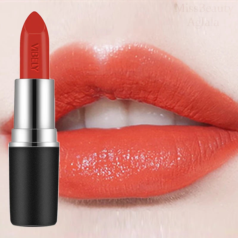 Frosted Velvet Matte Lipstick – 29 Bold Shades, Waterproof & Non‑Fading