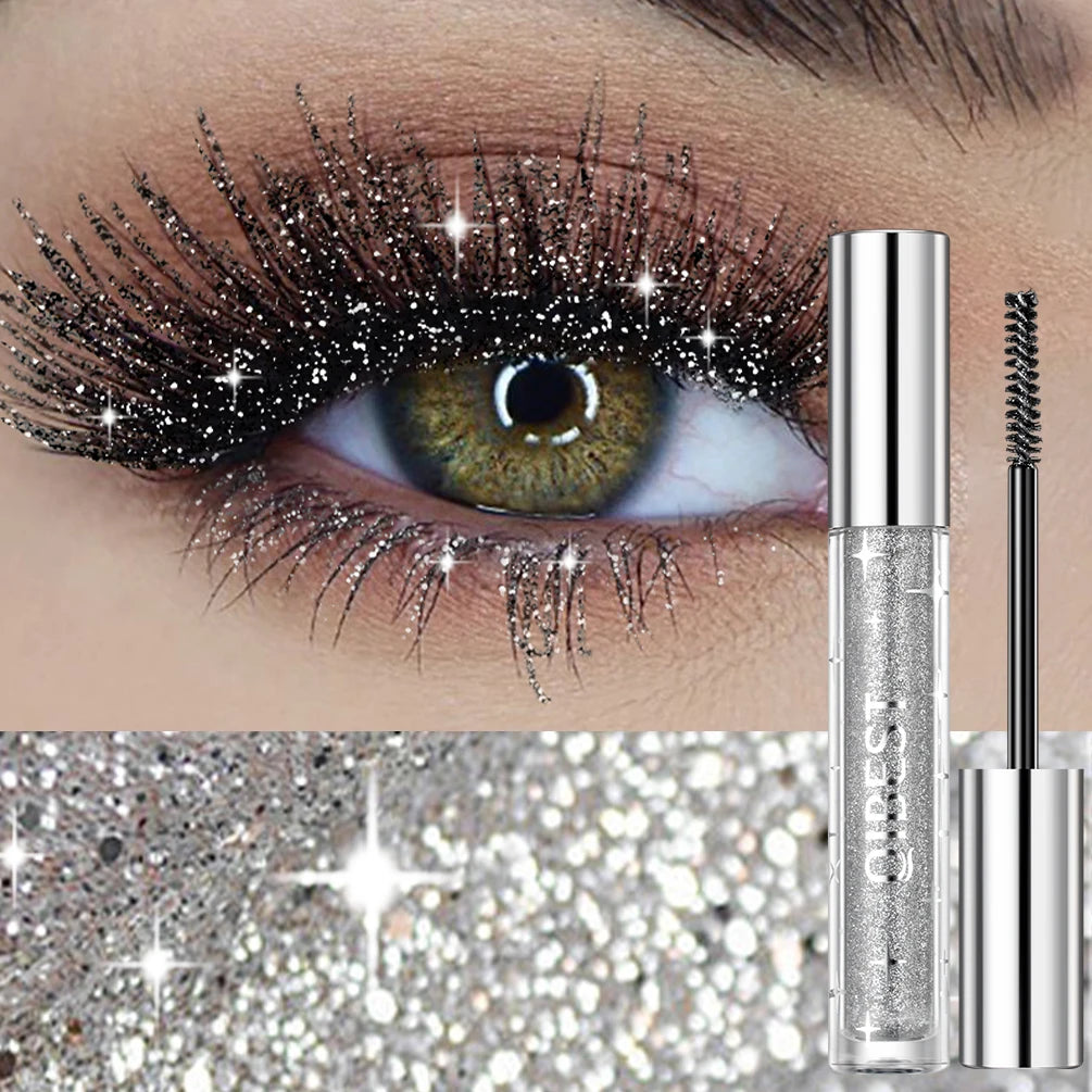 Glitter Mascara – 3 Dazzling Colors for Curled, Shiny, Long‑Lasting Lashes
