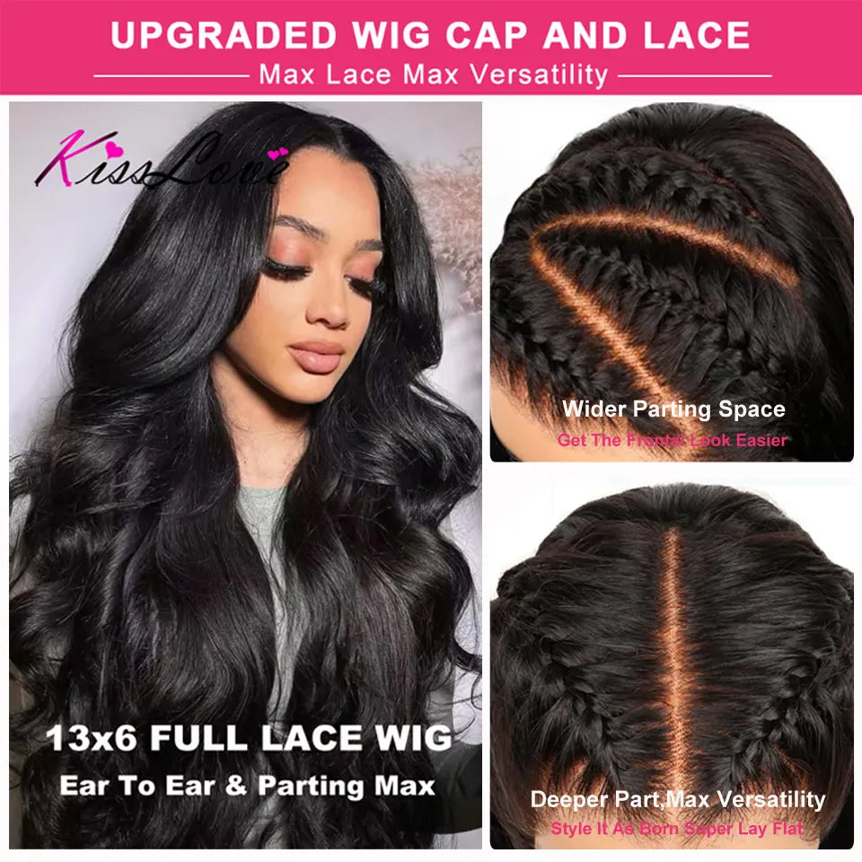 Body Wave 13x4/13x6 HD Lace Front Human Hair Wigs Pre Plucked 5x5 HD Lace Closure Wigs 360 Human Hair Lace Frontal Wig
