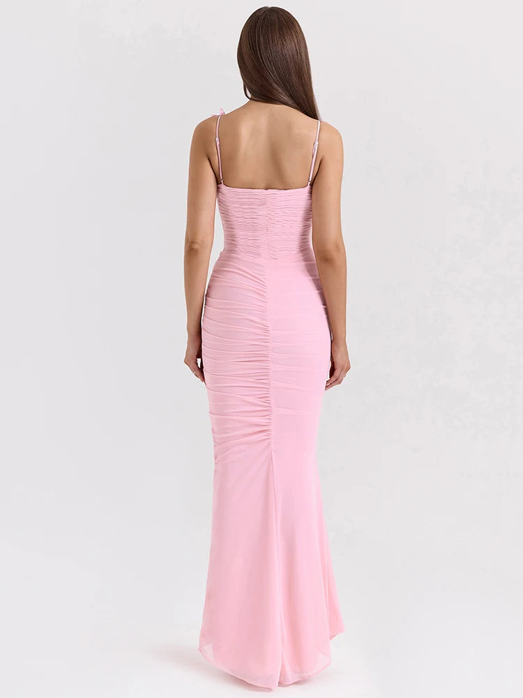 Spaghetti Strap Sexy Maxi Dress