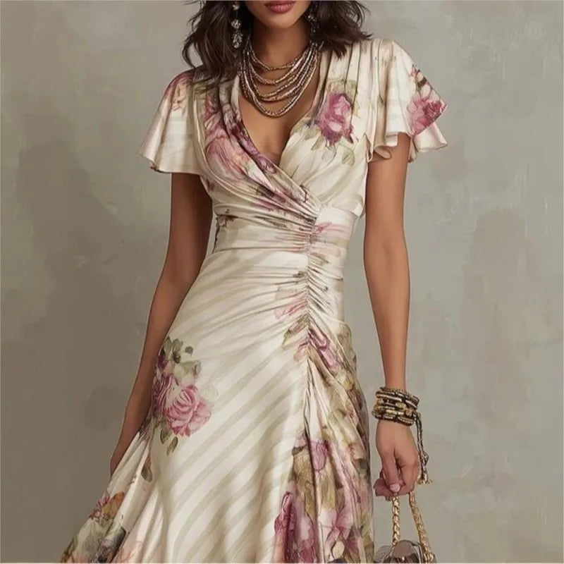 Boho Elegance Floral Maxi Dress