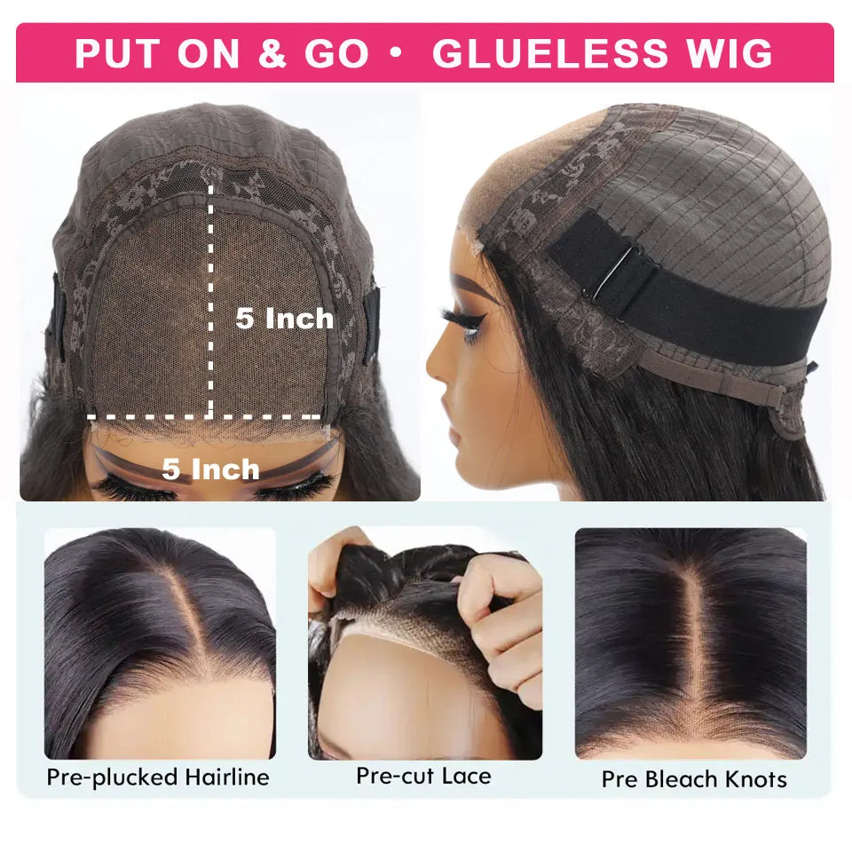 Body Wave 13x4/13x6 HD Lace Front Human Hair Wigs Pre Plucked 5x5 HD Lace Closure Wigs 360 Human Hair Lace Frontal Wig