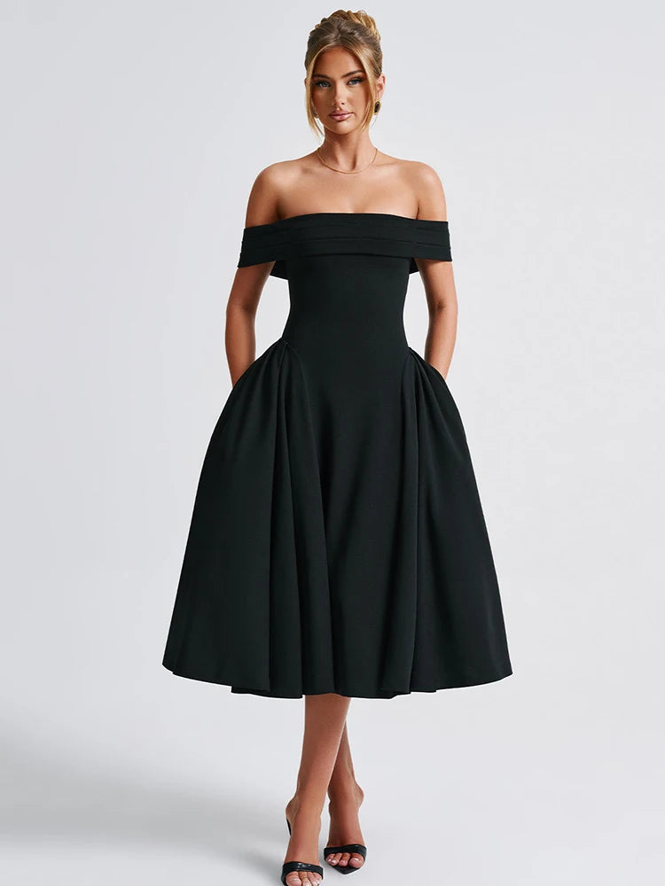 Elegant Strapless High Stretch Tight Long Dress