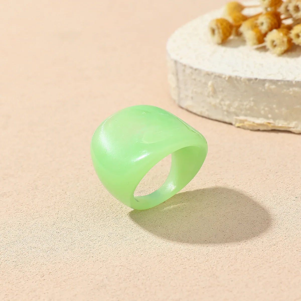 Dopamine Colorful Rings – Bold Geometric Resin Statement Jewelry for Women