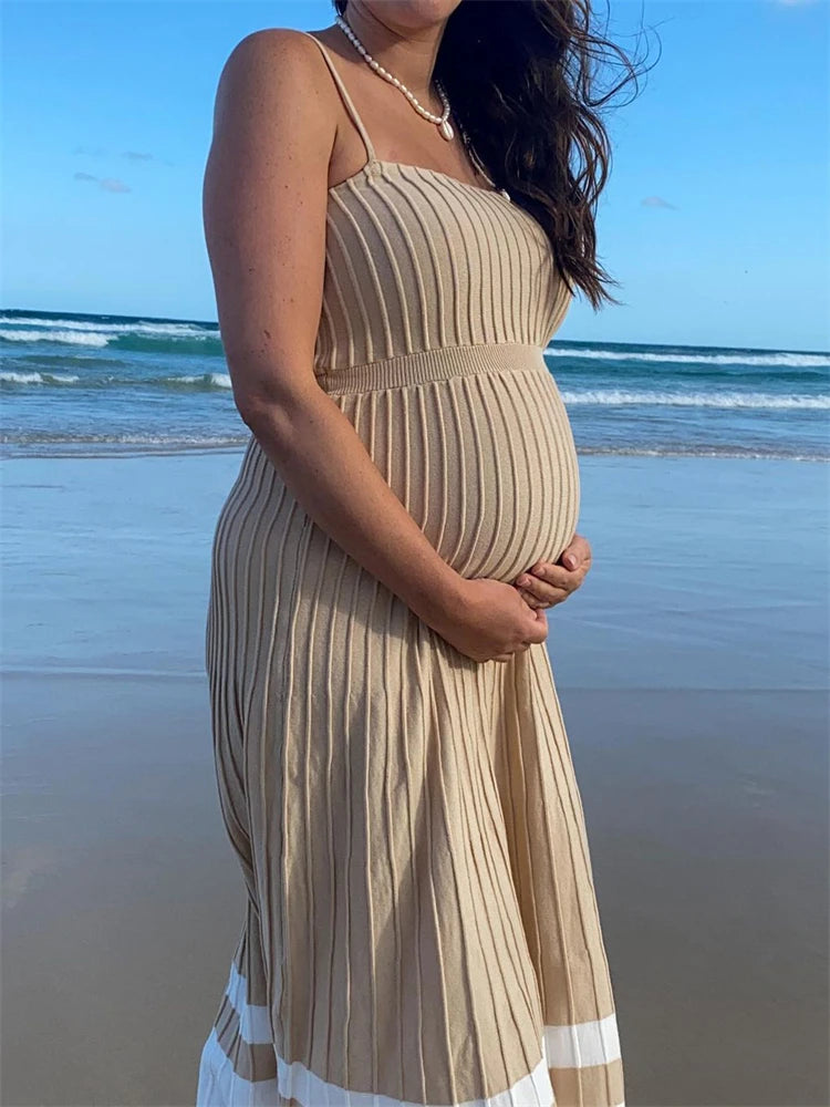 Backless Ribbed Maxi Dress