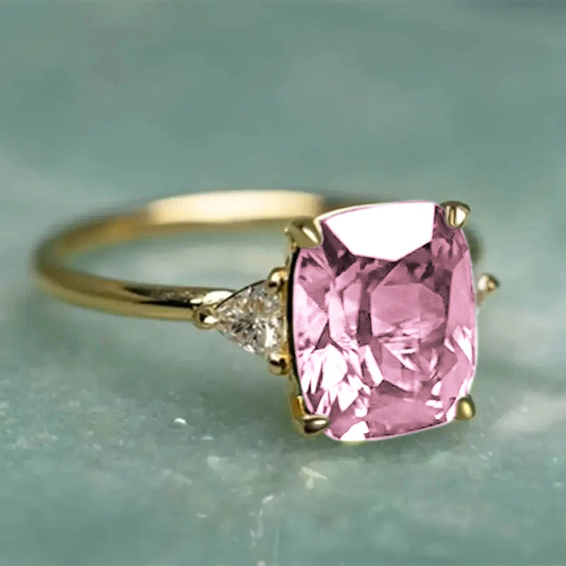 Luxury Bright Zirconia Ring 4 Colors Available