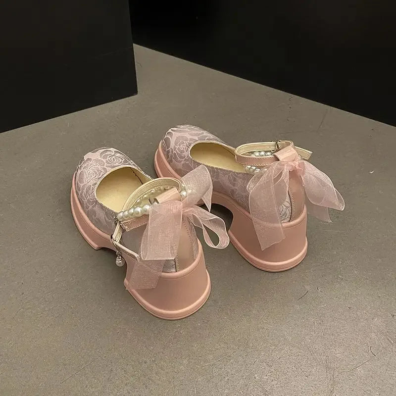 Platform Japanese Style Lolita Mary Jane Shoes