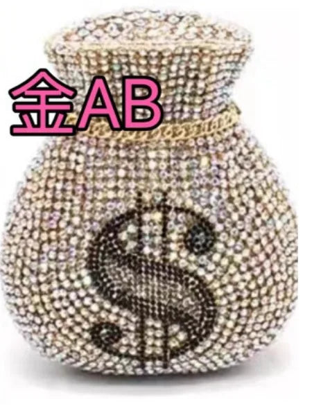 Fashion wallet brocade Crystal Bags Purse