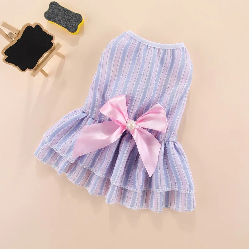 Floral Dog Dress for Small Dogs & Female Cats – Comfortable & Stylish