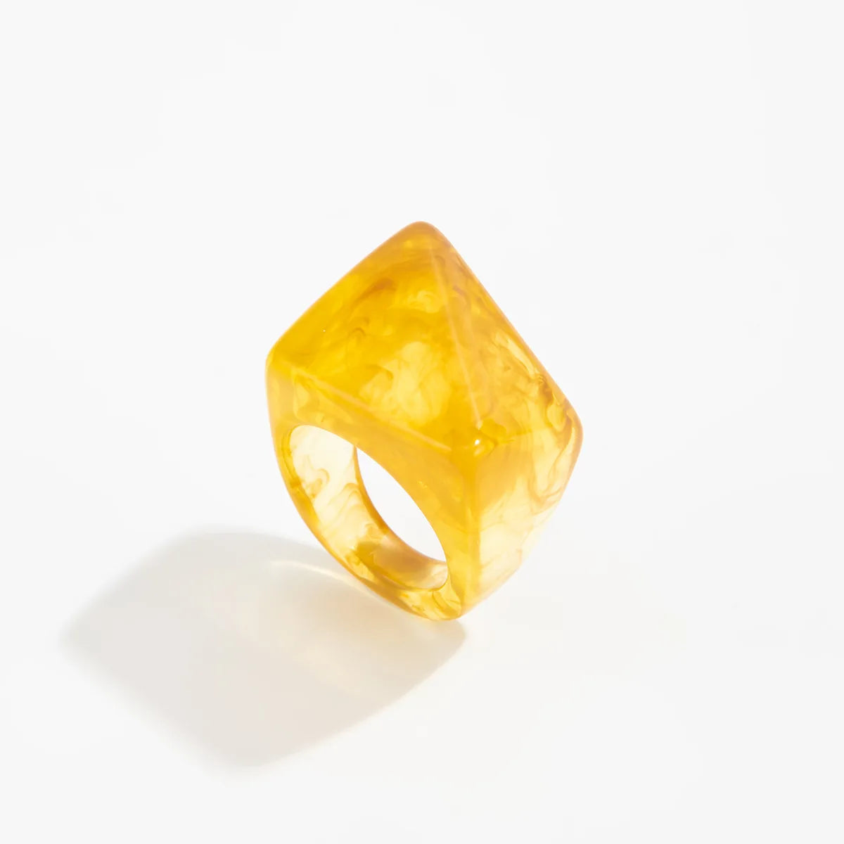 Winter New Vintage Triangle Resin Rings