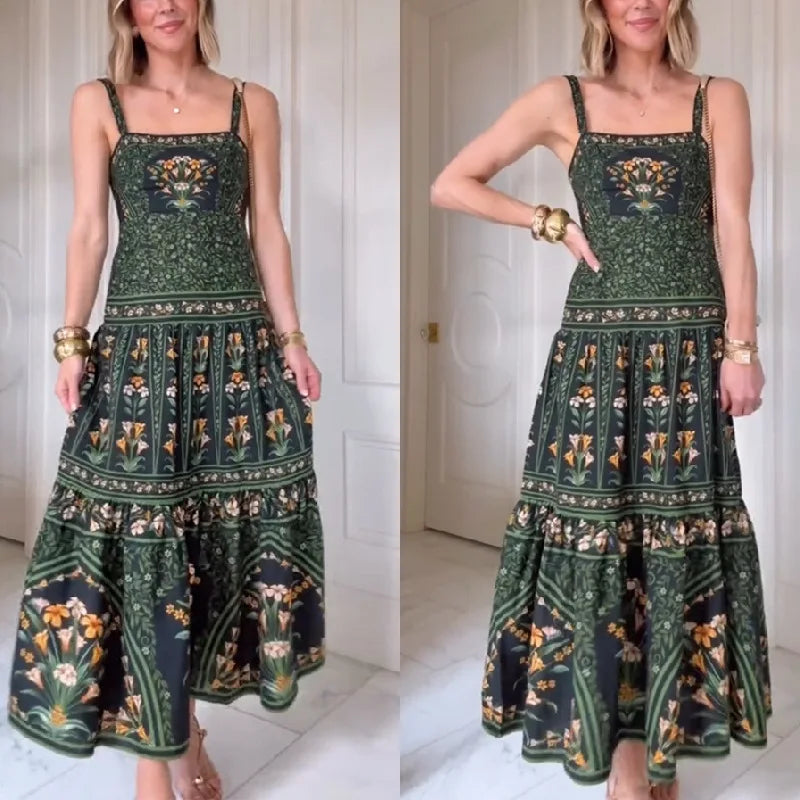 Boho Sling Long Dress