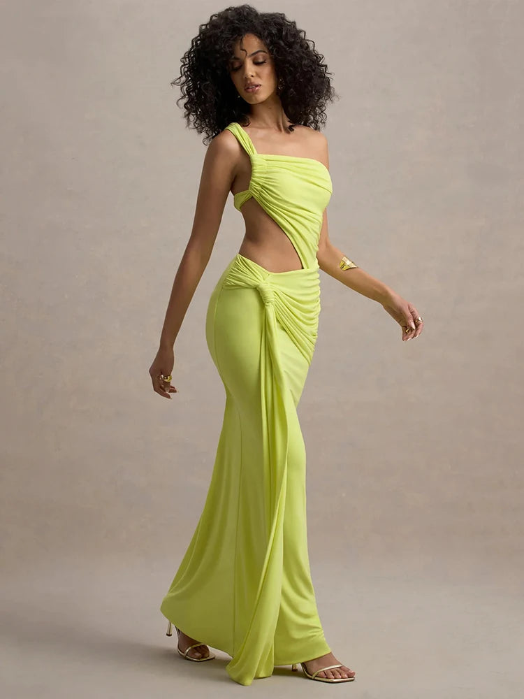 Elegant Single Piece Hollow Out Tight Dress