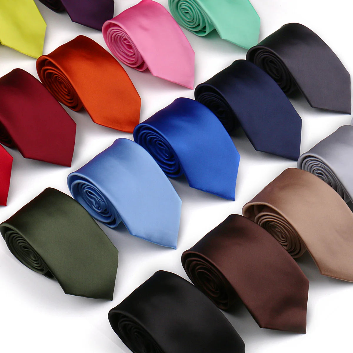 8CM Waterproof Solid Elegant Style Man Neckties