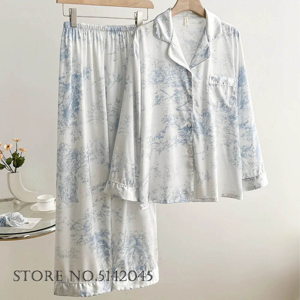 Spring Summer 2PCS Pajamas