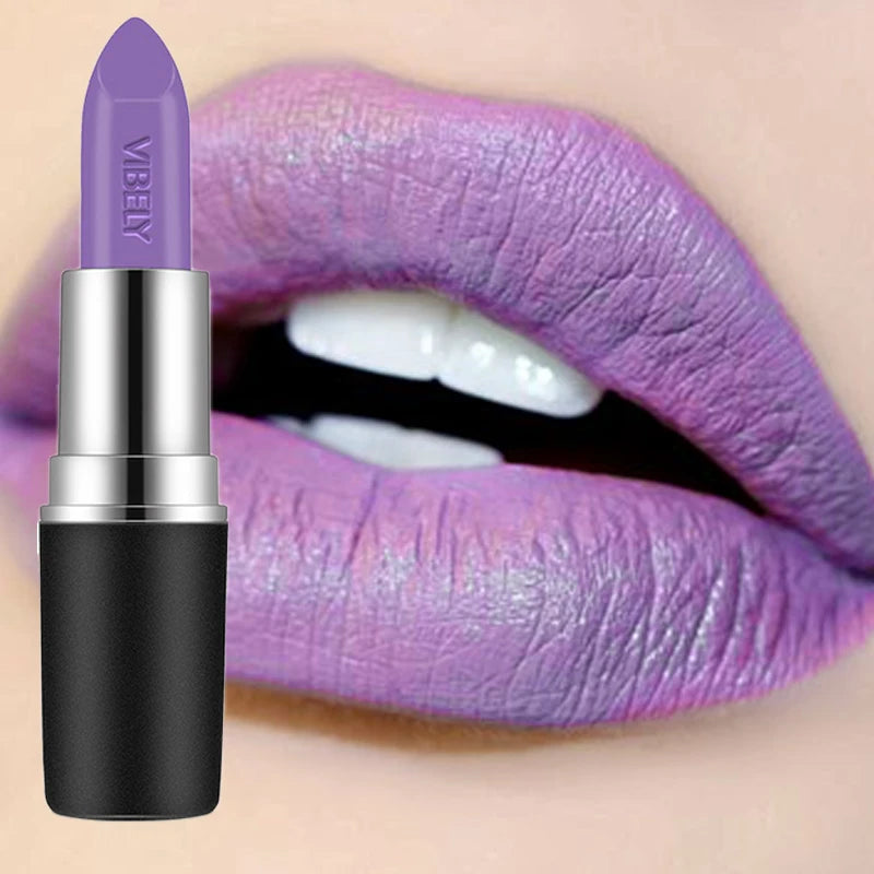 Frosted Velvet Matte Lipstick – 29 Bold Shades, Waterproof & Non‑Fading