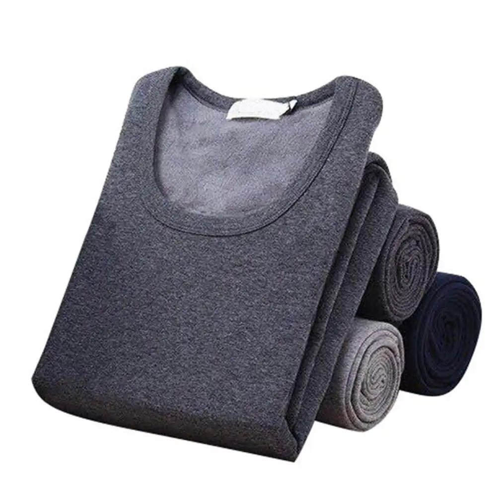 2 Pcs/Set Winter Pajamas Men Thermal Underwear Set