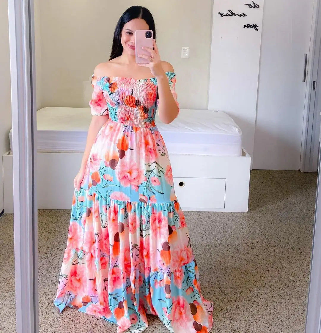 Boho Floral Summer Dress