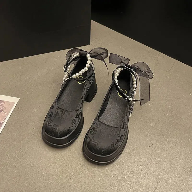 Platform Japanese Style Lolita Mary Jane Shoes