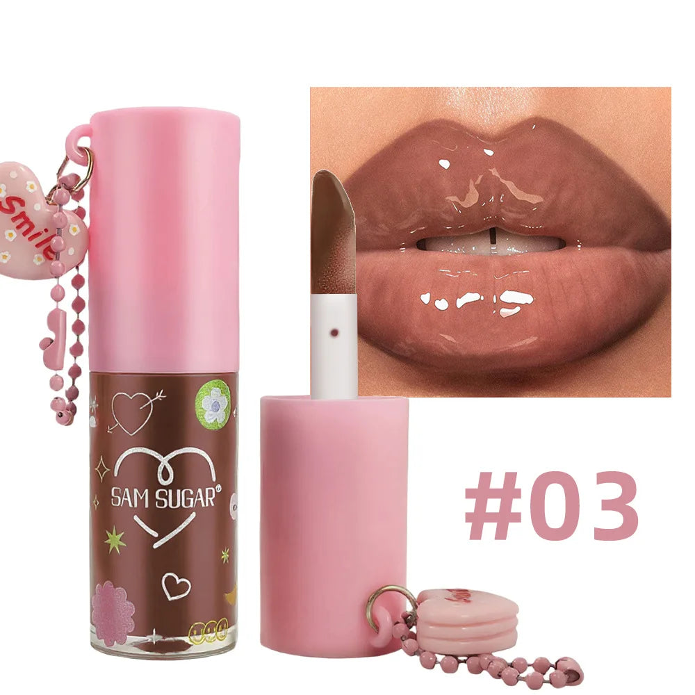 3 Colors Lips Butter Oil Moisturizing Mirror Shine Lip Gloss Long-Lasting Hydration for Soft Supple Lips Care Cosmetics Lip Tint