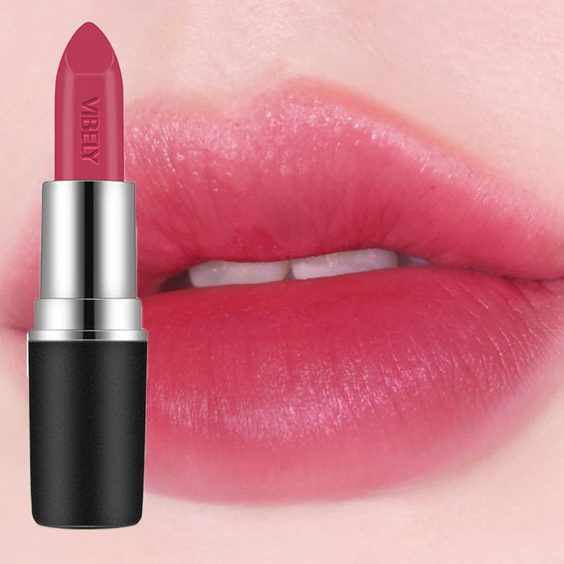 Frosted Velvet Matte Lipstick – 29 Bold Shades, Waterproof & Non‑Fading