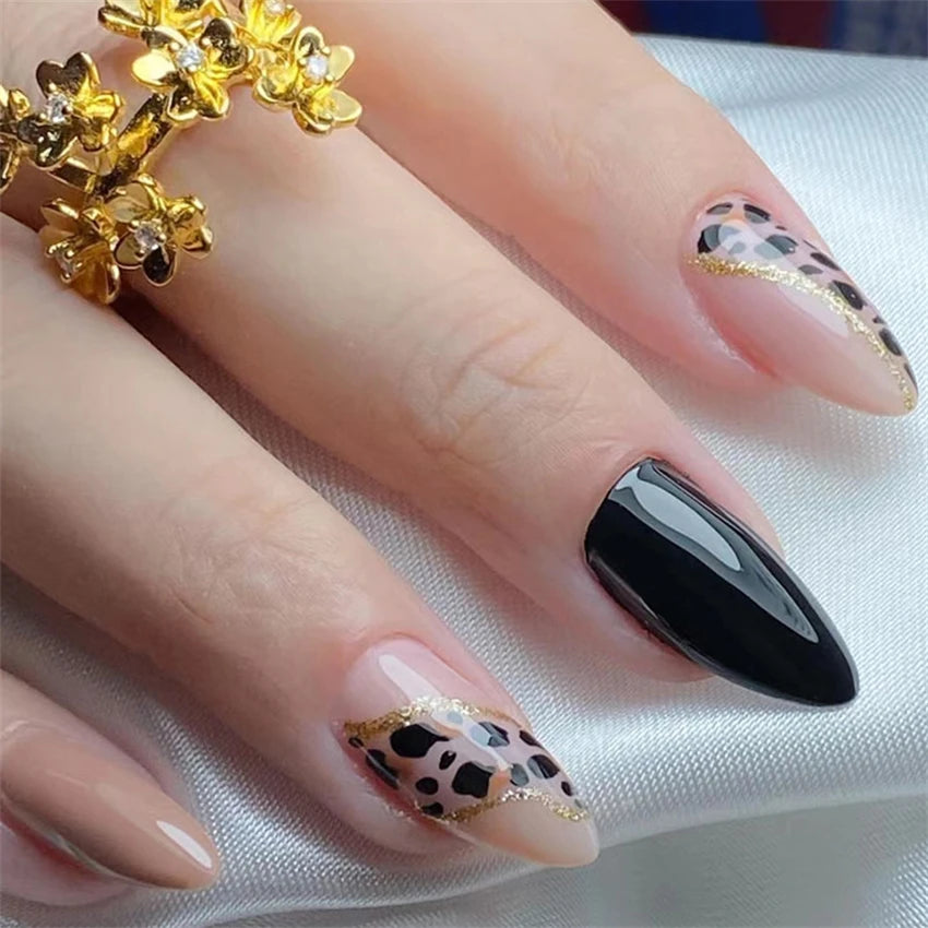 24Pcs/Set Simple Pure Desire Pink Wearing False Nails