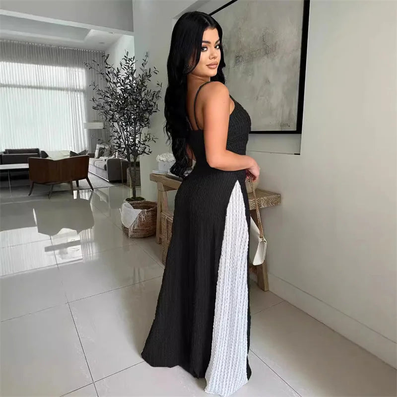 Sexy Spaghetti Strap Loose Wide Leg Jumpsuit