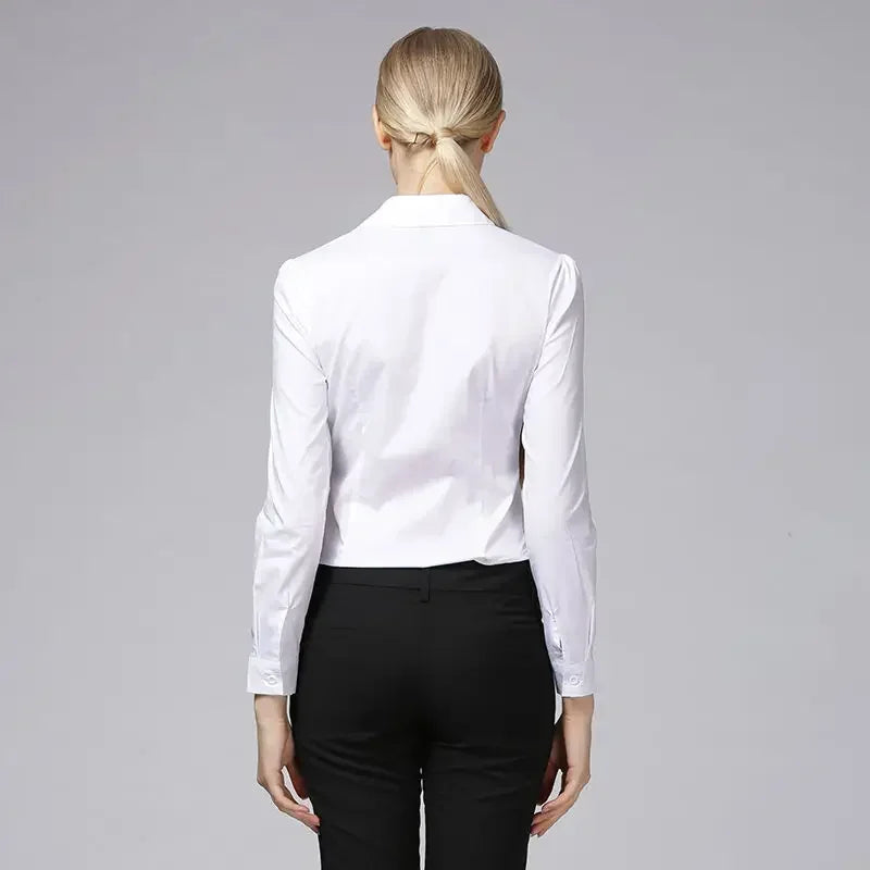 2026 Elegant White Long-Sleeve Bodysuit