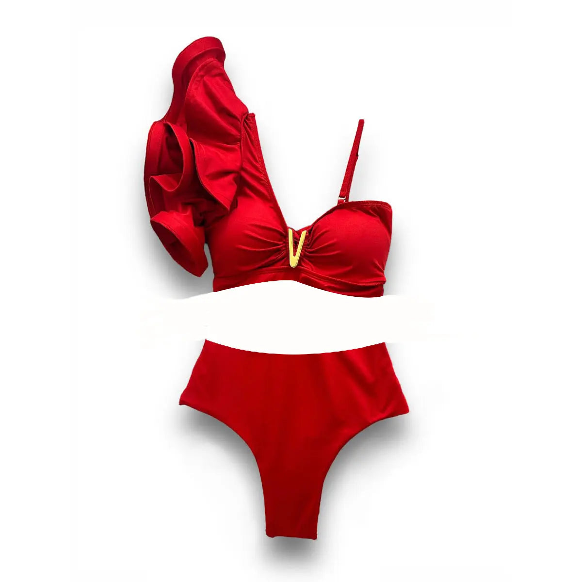 New Sexy High Waist Ruffle Bikini Sets