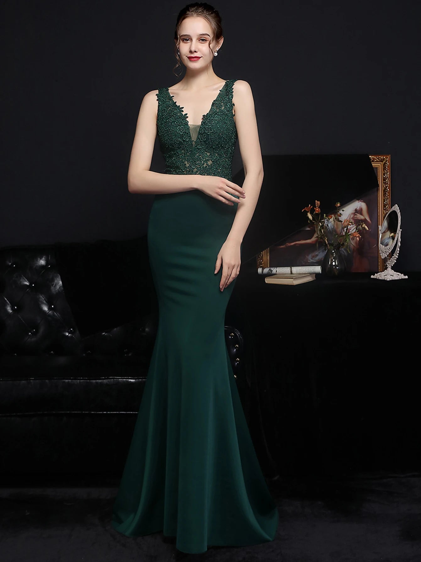 Sexy Elegant Luxury Evening 2026 Rhinestone Prom Party Dresses